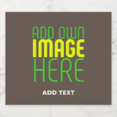 MODERNE BEWERKBARE EENVOUDIGE KOFFIEAFBEELDING TEK BIER ETIKET (Enkel label)