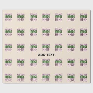 MODERNE BEWERKBARE EENVOUDIGE NATUURLIJKE AFBEELDI CADEAUPAPIER