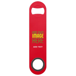 MODERNE BEWERKBARE EENVOUDIGE RODE AFBEELDING TEKS SPEED FLESSENOPENER