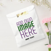 MODERNE BEWERKBARE EENVOUDIGE WITTE AFBEELDING TEK BEDANKZAKJE (Gezegeld)