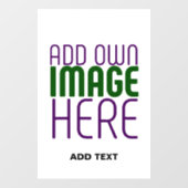 MODERNE BEWERKBARE EENVOUDIGE WITTE AFBEELDING TEK RAAMSTICKER (Vel)