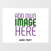 MODERNE BEWERKBARE EENVOUDIGE WITTE AFBEELDING TEK RAAMSTICKER (Vel)