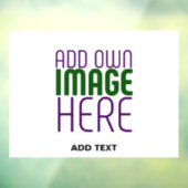 MODERNE BEWERKBARE EENVOUDIGE WITTE AFBEELDING TEK RAAMSTICKER (Vel 3)