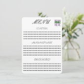 MODERNE BEWERKBARE EENVOUDIGE WITTE AFBEELDINGSTEK MENU (Staand voorkant)