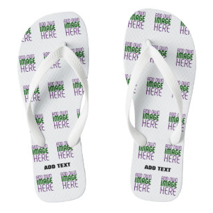 MODERNE BEWERKBARE EENVOUDIGE WITTE AFBEELDINGSTEK TEENSLIPPERS