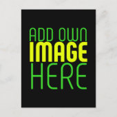 MODERNE BEWERKBARE EENVOUDIGE ZWARTE AFBEELDING TE ADVIESKAART (Achterkant)