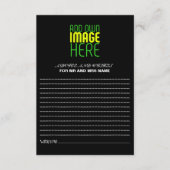 MODERNE BEWERKBARE EENVOUDIGE ZWARTE AFBEELDING TE ADVIESKAART (Voorkant)