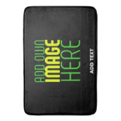 MODERNE BEWERKBARE EENVOUDIGE ZWARTE AFBEELDING TE BADMAT (Voorkant Verticaal)