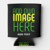 MODERNE BEWERKBARE EENVOUDIGE ZWARTE AFBEELDING TE BLIKJESKOELER (Voorkant)