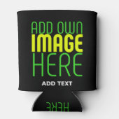 MODERNE BEWERKBARE EENVOUDIGE ZWARTE AFBEELDING TE BLIKJESKOELER (Achterkant)