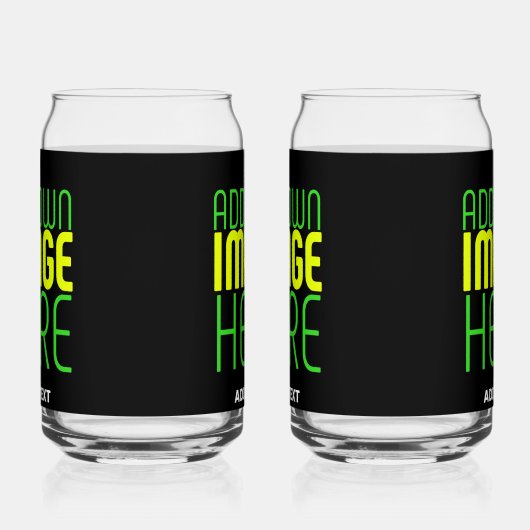 MODERNE BEWERKBARE EENVOUDIGE ZWARTE AFBEELDING TE BLIKVORM GLAS (Rechts)