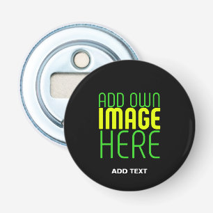 MODERNE BEWERKBARE EENVOUDIGE ZWARTE AFBEELDING TE BUTTON FLESOPENER