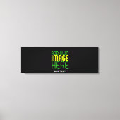 MODERNE BEWERKBARE EENVOUDIGE ZWARTE AFBEELDING TE CANVAS AFDRUK (Voorkant)