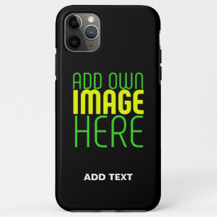 MODERNE BEWERKBARE EENVOUDIGE ZWARTE AFBEELDING TE iPhone 11 PRO MAX HOESJE