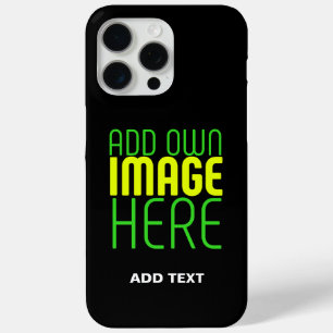 MODERNE BEWERKBARE EENVOUDIGE ZWARTE AFBEELDING TE iPhone 15 PRO MAX HOESJE