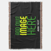 MODERNE BEWERKBARE EENVOUDIGE ZWARTE AFBEELDING TE DEKEN (Voorkant Verticaal)