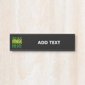 MODERNE BEWERKBARE EENVOUDIGE ZWARTE AFBEELDING TE DEURBORDJE (Voorkant)