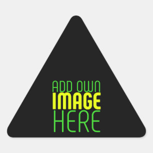 MODERNE BEWERKBARE EENVOUDIGE ZWARTE AFBEELDING TE DRIEHOEK STICKER