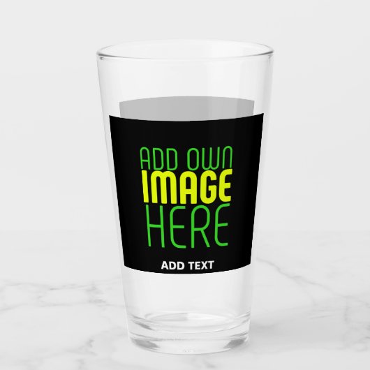 MODERNE BEWERKBARE EENVOUDIGE ZWARTE AFBEELDING TE GLAS (Voorkant)