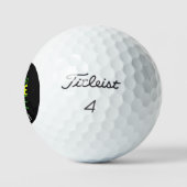 MODERNE BEWERKBARE EENVOUDIGE ZWARTE AFBEELDING TE GOLFBALLEN (Logo)