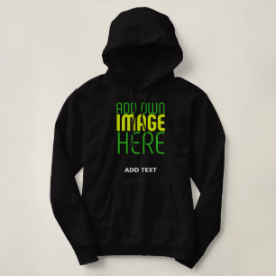 MODERNE BEWERKBARE EENVOUDIGE ZWARTE AFBEELDING TE HOODIE