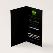 MODERNE BEWERKBARE EENVOUDIGE ZWARTE AFBEELDING TE KAART (Binnen)