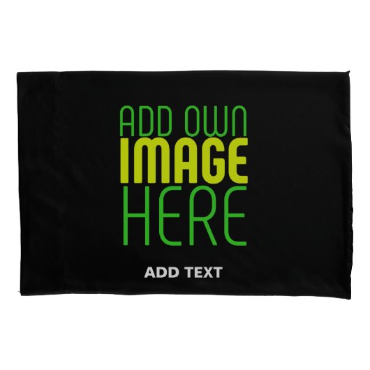 MODERNE BEWERKBARE EENVOUDIGE ZWARTE AFBEELDING TE KUSSENSLOOP (Voorkant)