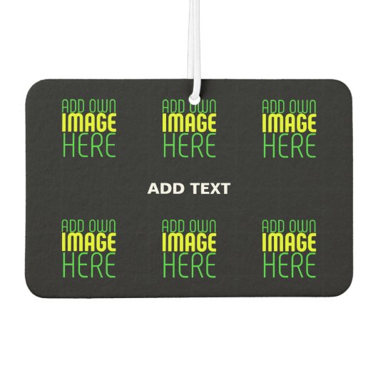 MODERNE BEWERKBARE EENVOUDIGE ZWARTE AFBEELDING TE LUCHTVERFRISSER (Voorkant)