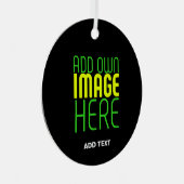 MODERNE BEWERKBARE EENVOUDIGE ZWARTE AFBEELDING TE METALEN ORNAMENT (Voorkant Rechts)