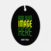 MODERNE BEWERKBARE EENVOUDIGE ZWARTE AFBEELDING TE METALEN ORNAMENT (Voorkant links)