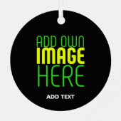 MODERNE BEWERKBARE EENVOUDIGE ZWARTE AFBEELDING TE METALEN ORNAMENT (Achterkant)