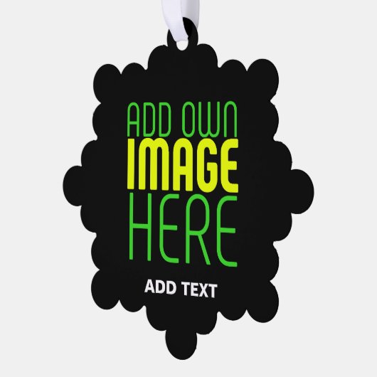 MODERNE BEWERKBARE EENVOUDIGE ZWARTE AFBEELDING TE ORNAMENT KAART (Links)