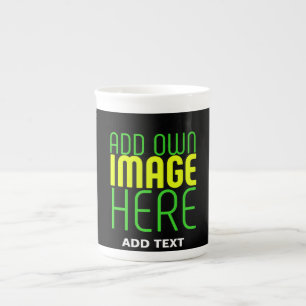 MODERNE BEWERKBARE EENVOUDIGE ZWARTE AFBEELDING TE PORSELEIN KOP