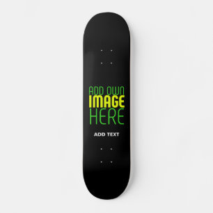 MODERNE BEWERKBARE EENVOUDIGE ZWARTE AFBEELDING TE SKATEBOARD