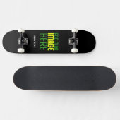 MODERNE BEWERKBARE EENVOUDIGE ZWARTE AFBEELDING TE SKATEBOARD (Horizontaal)