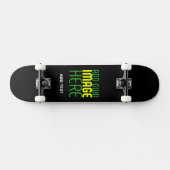 MODERNE BEWERKBARE EENVOUDIGE ZWARTE AFBEELDING TE SKATEBOARD (Horizontaal)