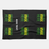 MODERNE BEWERKBARE EENVOUDIGE ZWARTE AFBEELDING TE THEEDOEK (Horizontaal)