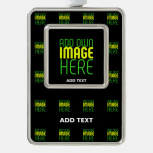 MODERNE BEWERKBARE EENVOUDIGE ZWARTE AFBEELDING TE VERZILVERD KADER ORNAMENT