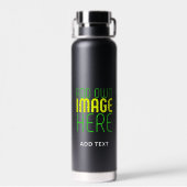 MODERNE BEWERKBARE EENVOUDIGE ZWARTE AFBEELDING TE WATERFLES (Achterkant)