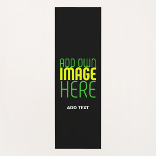 MODERNE BEWERKBARE EENVOUDIGE ZWARTE AFBEELDING TE YOGAMAT