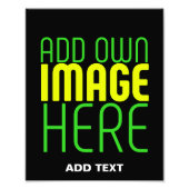 MODERNE BEWERKBARE EENVOUDIGE ZWARTE AFBEELDINGSTE FOTO AFDRUK (Voorkant)