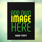 MODERNE BEWERKBARE EENVOUDIGE ZWARTE AFBEELDINGSTE RAAMSTICKER (Vel 3)