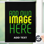 MODERNE BEWERKBARE EENVOUDIGE ZWARTE AFBEELDINGSTE RAAMSTICKER (Huis)