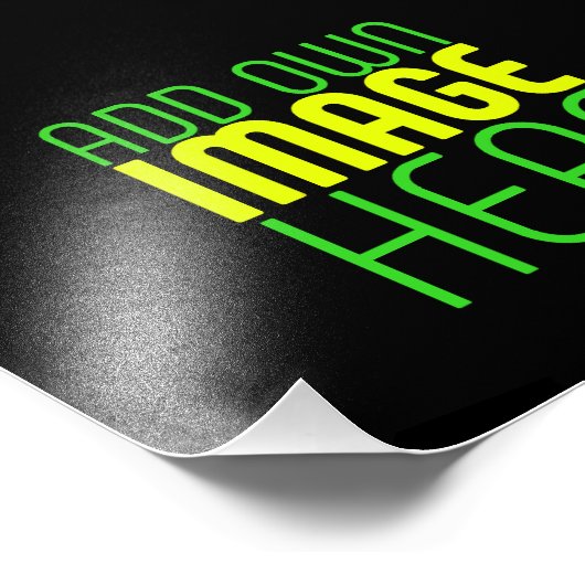 MODERNE BEWERKBARE EENVOUDIGE ZWARTE AFSBEELDING T FOTO AFDRUK (Hoek)