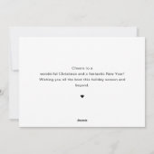 Moderne Bewerkbare Kleur Vrolijke Kerstboom Foto Feestdagenkaart (Achterkant)