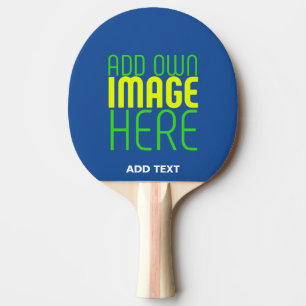 MODERNE BEWERKBARE KOBALT BLAUW AFBEELDING TEKST S TAFELTENNISBATJE