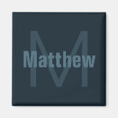 Moderne bewerkbare naam magneet (Voorkant)