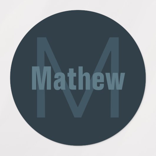 Moderne bewerkbare naam | Waterdicht Labels (Design 2)