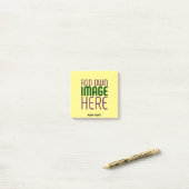 MODERNE BEWERKBARE PASTELGELE AFBEELDING TEKST SJA POST-IT® NOTES (Op bureau)