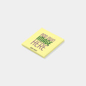 MODERNE BEWERKBARE PASTELGELE AFBEELDING TEKST SJA POST-IT® NOTES (Schuin)